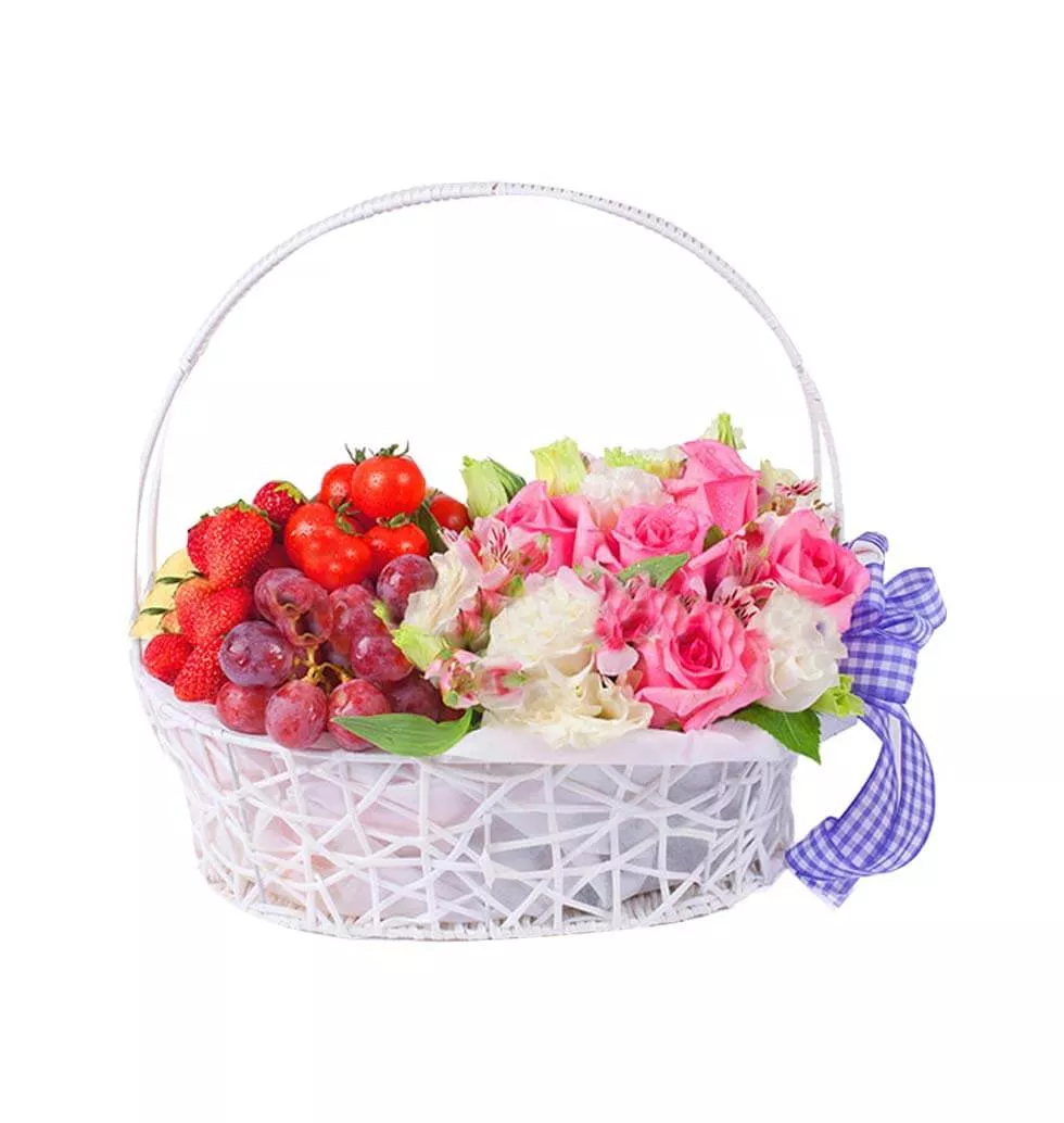 Cute Flowers and Delicious Fruits