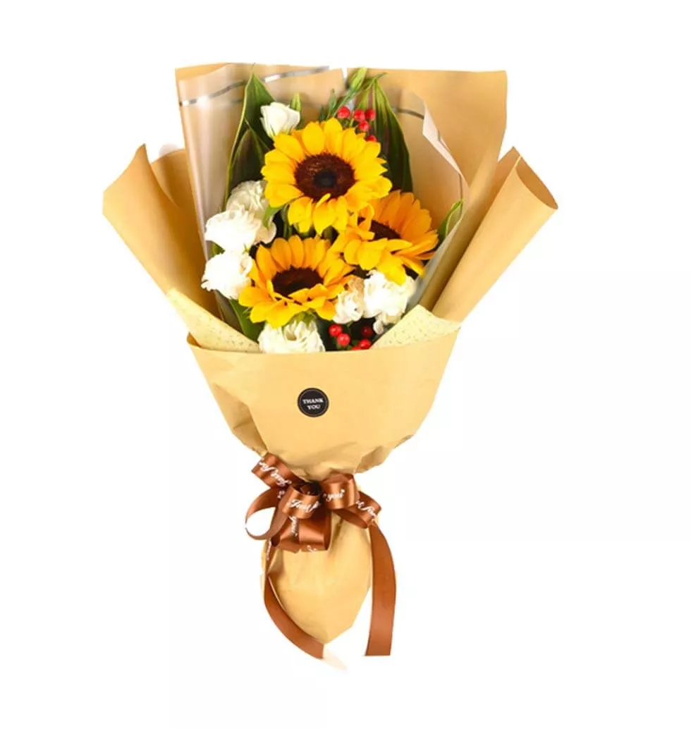 Timeless Bouquet of Sunflowers