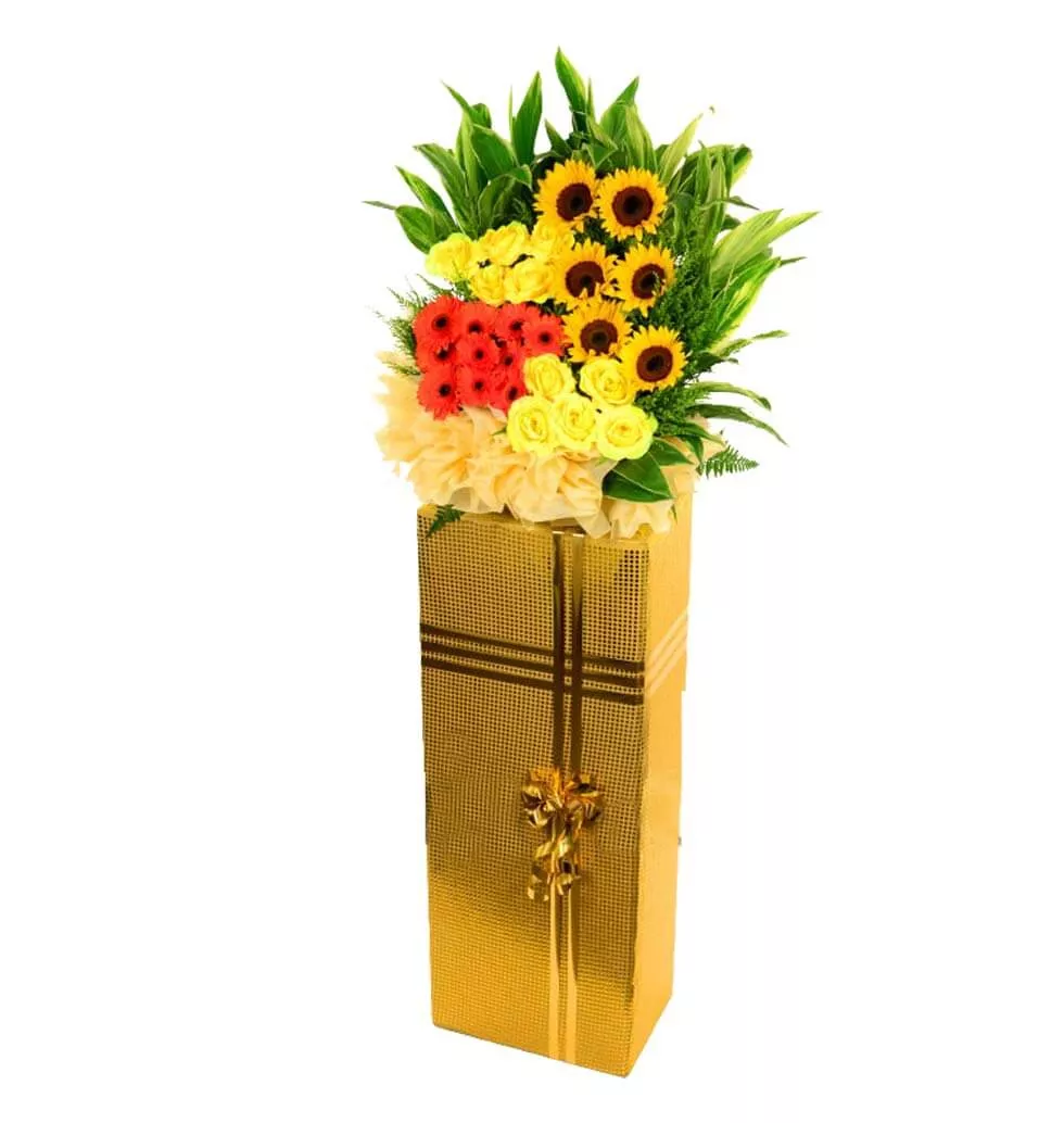 Warm And Bright Flower Display